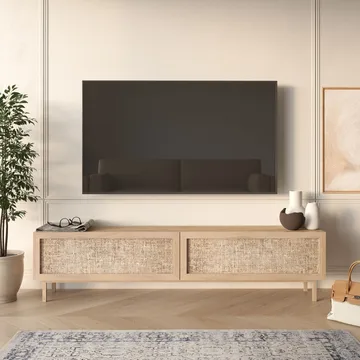 Canto TV-bänk 180x43,3x31,6 cm - Ek - Products - Möbler - TV- & Mediamöbler - TV bänk & mediabänk
