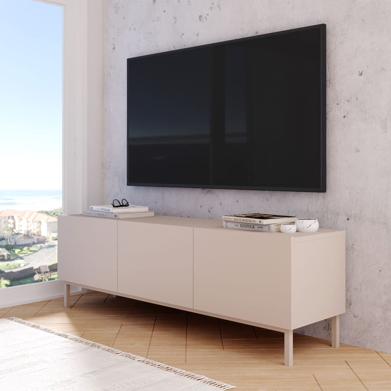 Dorel TV-bänk 150x47,3x36,8 cm - Sand - Products - Möbler - TV- & Mediamöbler - TV bänk & mediabänk