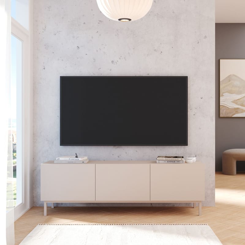 Dorel TV-bänk 150x47,3x36,8 cm - Sand - Products - Möbler - TV- & Mediamöbler - TV bänk & mediabänk