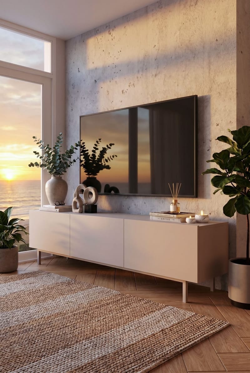 Dorel TV-bänk 180x47,3x36,8 cm - Sand - Products - Möbler - TV- & Mediamöbler - TV bänk & mediabänk