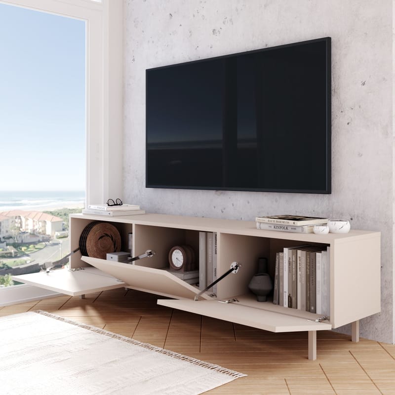 Dorel TV-bänk 180x47,3x36,8 cm - Sand - Products - Möbler - TV- & Mediamöbler - TV bänk & mediabänk