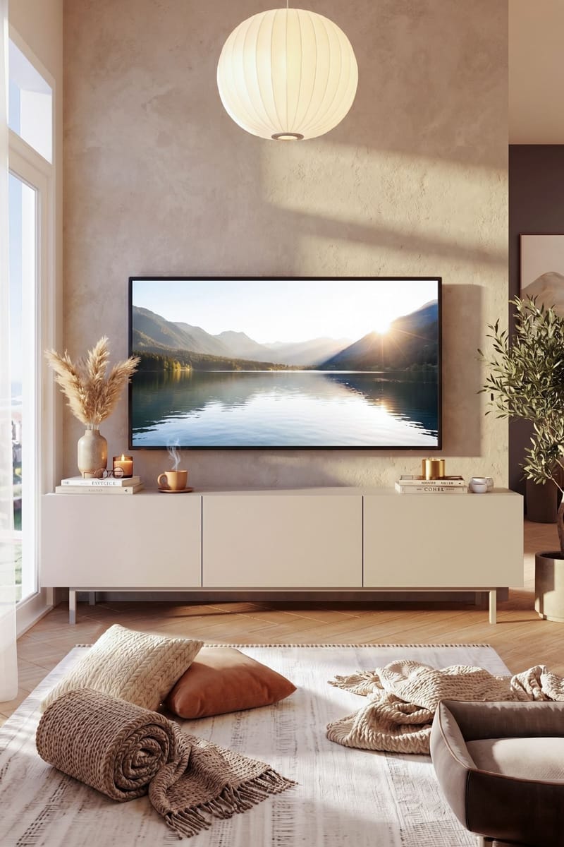 Dorel TV-bänk 180x47,3x36,8 cm - Sand - Products - Möbler - TV- & Mediamöbler - TV bänk & mediabänk