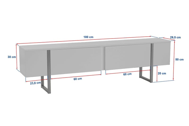 Serenity Tv-Bänk 180 cm - Products - Möbler - TV- & Mediamöbler - TV bänk & mediabänk