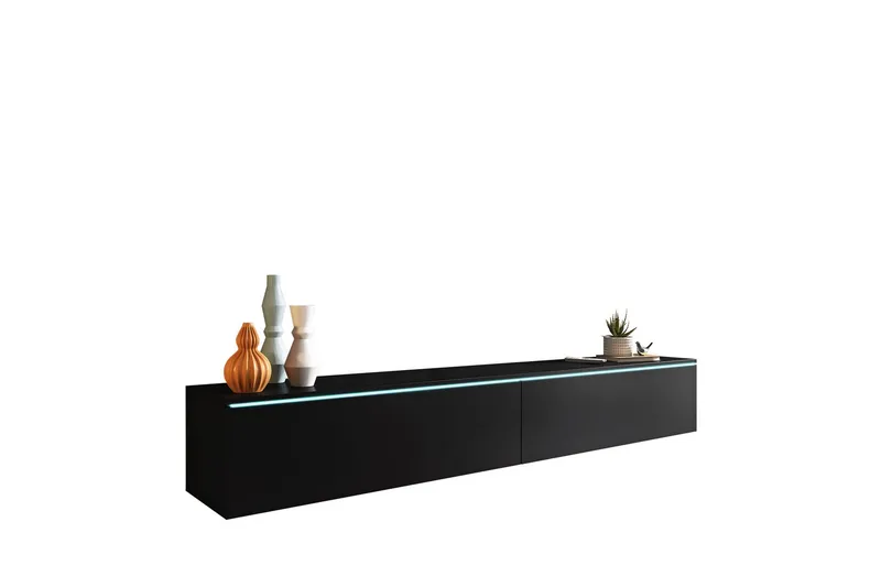 Tv-bänk - Svart - Products - Möbler - TV- & Mediamöbler - TV bänk & mediabänk