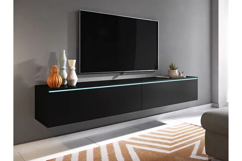 Tv-bänk - Svart - Products - Möbler - TV- & Mediamöbler - TV bänk & mediabänk