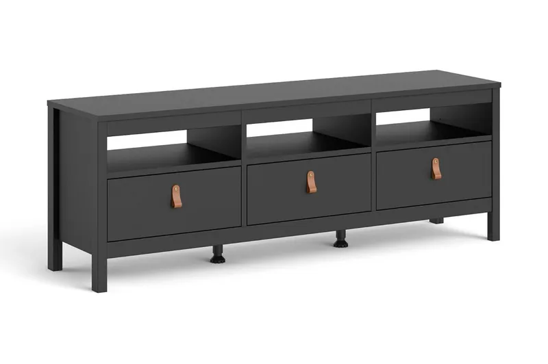 Vallvidera Tv-bänk 151 cm - Svart/Natur - Products - Möbler - TV- & Mediamöbler - TV bänk & mediabänk