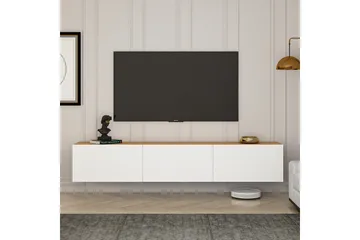 West Tv-bänk 150 cm - Vit/Brun - Products - Möbler - TV- & Mediamöbler - TV bänk & mediabänk