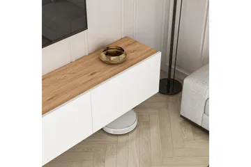 West Tv-bänk 150 cm - Vit/Brun - Products - Möbler - TV- & Mediamöbler - TV bänk & mediabänk