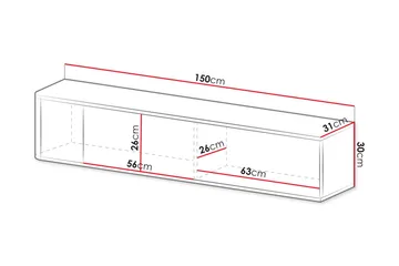 Zalricus Tv-skåp 150 cm - Beige - Products - Möbler - TV- & Mediamöbler - TV-skåp