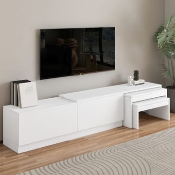 Zalven TV-bänk 180x36x30 cm - vit - Products - Möbler - TV- & Mediamöbler - TV bänk & mediabänk