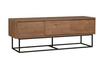 Zefiria Tv-bänk 140 cm - Mörkbrun/Svart - Products - Möbler - TV- & Mediamöbler - TV bänk & mediabänk