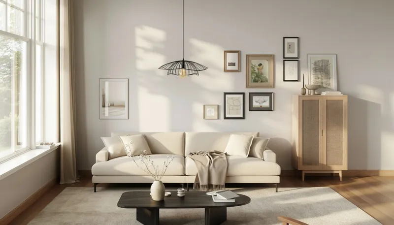 Menard Premium 5-sits Djup Soffa i Bouclé - Ljusbeige - Products - Möbler - Soffa