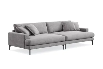 Menard Premium 5-sits Djup Soffa i Chenille - Grå - Products - Möbler - Soffa