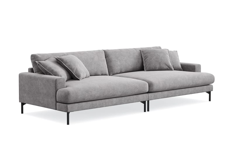 Menard Premium 5-sits Djup Soffa i Chenille - Grå - Products - Möbler - Soffa