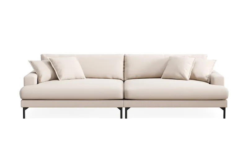Menard Premium 5-sits Djup Soffa i Bouclé - Ljusbeige - Products - Möbler - Soffa
