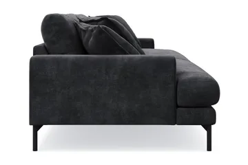 Menard Premium 5-sits Djup Soffa i Chenille - Svartt - Products - Möbler - Soffa