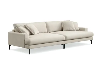 Menard Premium 5-sits Djup Soffa i Tyg - Beige - Products - Möbler - Soffa