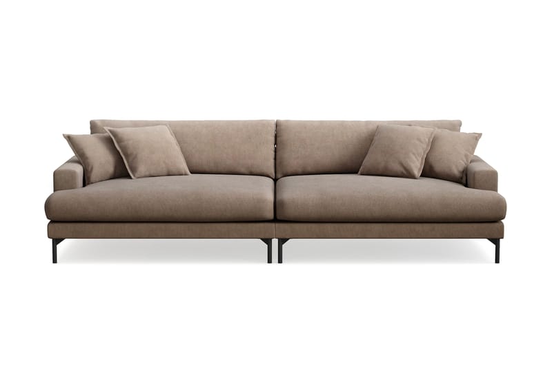 Menard Premium 5-sits Djup Soffa i Tyg - Brun - Products - Möbler - Soffa