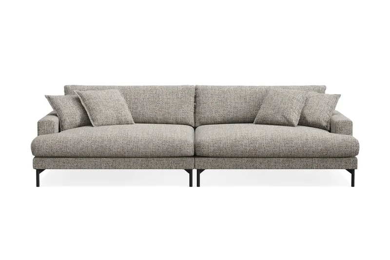 Menard Premium 5-sits Djup Soffa i Chenille - Grå - Products - Möbler - Soffa