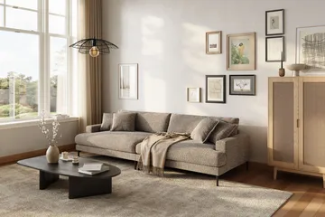 Menard Premium 5-sits Djup Soffa i Chenille - Brun - Products - Möbler - Soffa