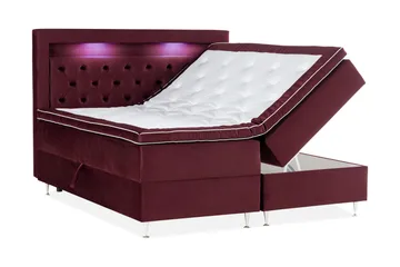 Alessia Förvaringssäng med LED-belysning 160x200 - Röd - Products - Möbler - Säng - Säng med förvaring