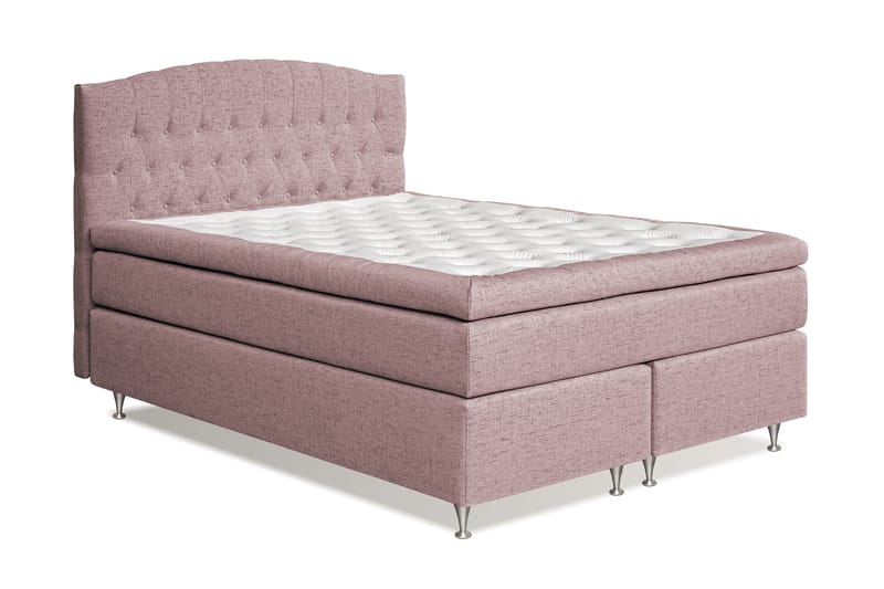 Belda Sängpaket 160x200 Fast/Medium - Rosa - Products - Möbler - Säng - Kontinentalsäng