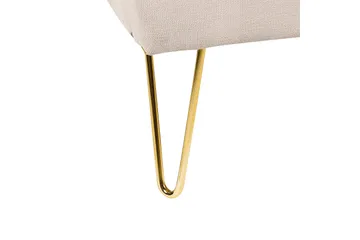 Benicio Sängram 140x200 cm - Beige/Guld - Products - Möbler - Säng - Sängram & sängstomme