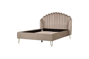 Benicio Sängram 140x200 cm - Taupe/Guld - Products - Möbler - Säng - Sängram & sängstomme