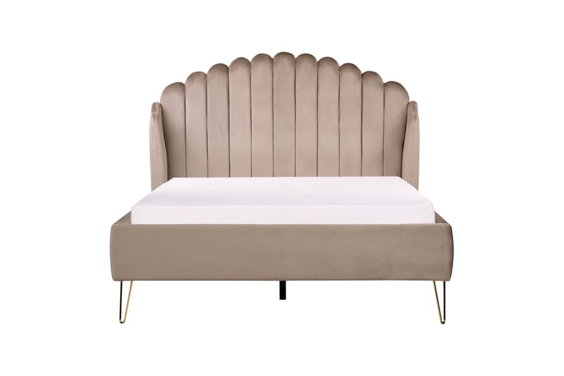 Benicio Sängram 140x200 cm - Taupe/Guld - Products - Möbler - Säng - Sängram & sängstomme
