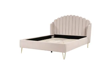 Benicio Sängram 160x200 cm - Beige/Guld - Products - Möbler - Säng - Sängram & sängstomme