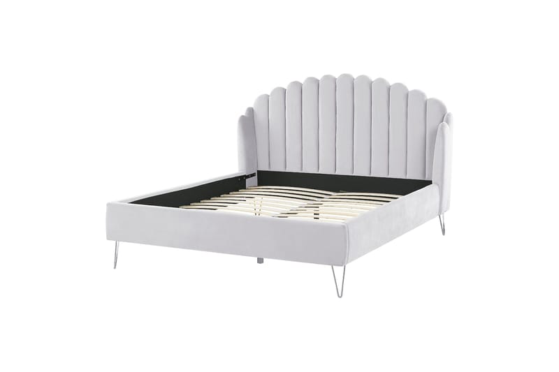 Benicio Sängram 160x200 cm - Grå/Guld - Products - Möbler - Säng - Sängram & sängstomme