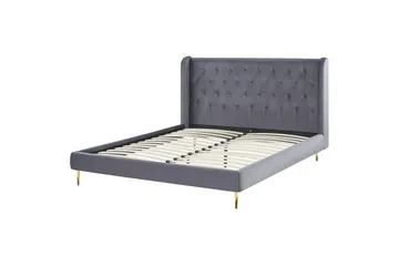 Bernie Sängram 160x200 cm - Grå/Guld - Products - Möbler - Säng - Sängram & sängstomme