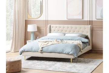 Bernie Sängram 180x200 cm - Beige/Guld - Products - Möbler - Säng - Sängram & sängstomme