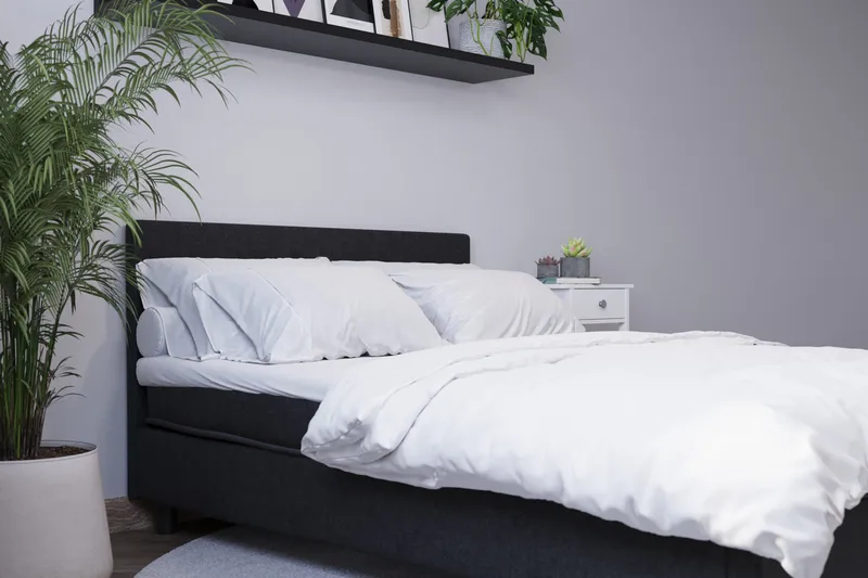 Billingen Komplett Sängpaket 160x200 cm - Svart - Products - Möbler - Säng - Kontinentalsäng