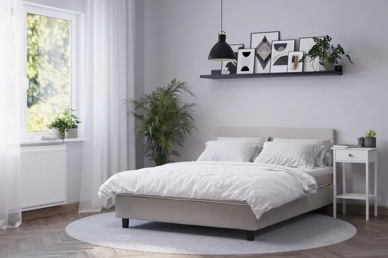 Billingen Komplett Sängpaket 90x200 cm - Beige - Products - Möbler - Säng - Enkelsäng