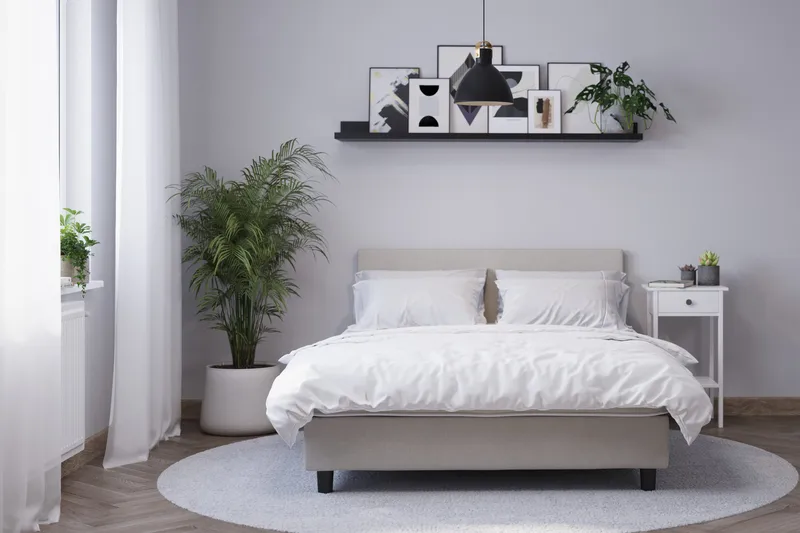 Billingen Kontinentalsäng 90x200 cm - Beige - Products - Möbler - Säng - Enkelsäng