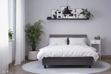 Billingen Kontinentalsäng 90x200 cm - Grå - Products - Möbler - Säng - Kontinentalsäng