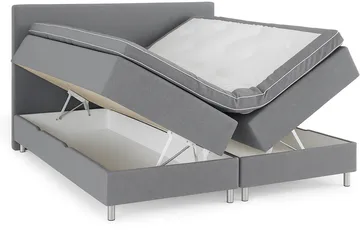 Boxbed Accent 180x200 cm - Grå - Products - Möbler - Säng - Säng med förvaring