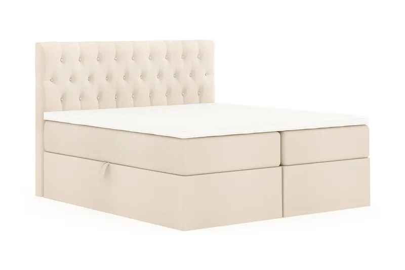 Boxy Box Bed 160x200 cm - Beige - Products - Möbler - Säng - Säng med förvaring