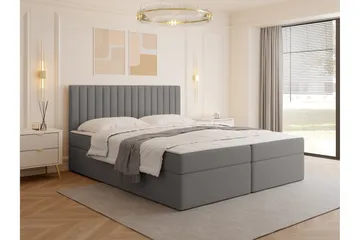 Calrosor Sängpaket Kontinentalsäng med Förvaring 160x200 cm - Grå - Products - Möbler - Säng - Komplett sängpaket