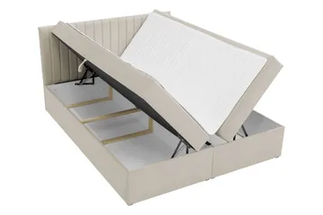 Calrosor Sängpaket Kontinentalsäng med Förvaring 160x200 cm - Grå - Products - Möbler - Säng - Komplett sängpaket