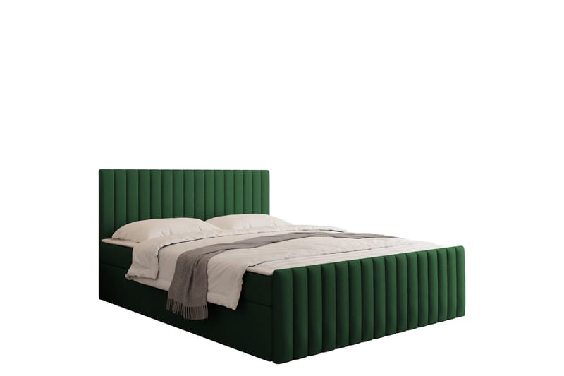 Calrosor Sängpaket Kontinentalsäng med Förvaring 160x200 cm - Grön - Products - Möbler - Säng - Komplett sängpaket