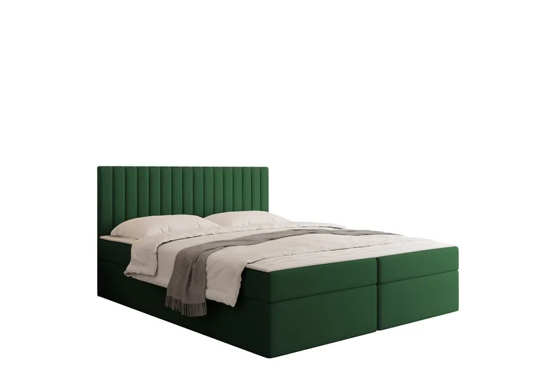 Calrosor Sängpaket Kontinentalsäng med Förvaring 160x200 cm - Grön - Products - Möbler - Säng - Komplett sängpaket
