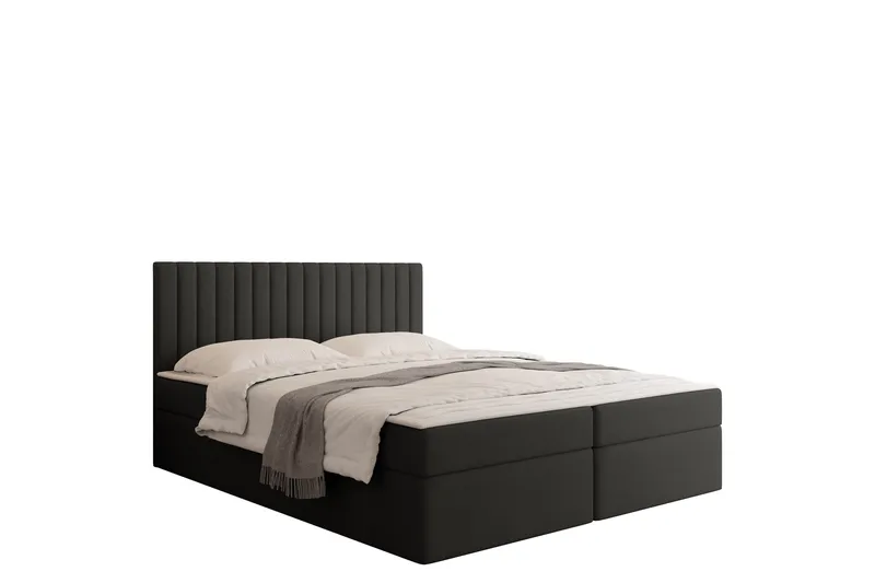 Calrosor Sängpaket Kontinentalsäng med Förvaring 160x200 cm - Svart - Products - Möbler - Säng - Komplett sängpaket