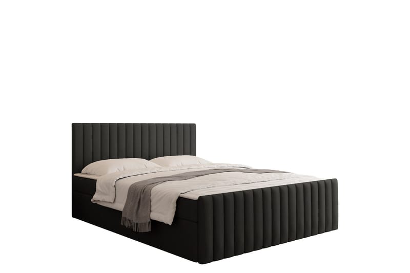 Calrosor Sängpaket Kontinentalsäng med Förvaring 180x200 cm - Svart - Products - Möbler - Säng - Komplett sängpaket