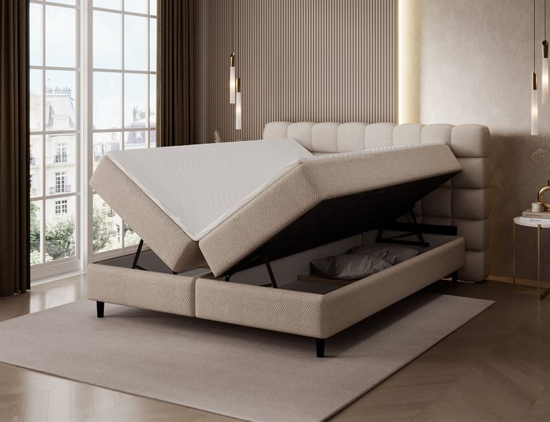 Camma Sängpaket Kontinentalsäng med förvaring 160x200 cm - Calmora 18 - Products - Möbler - Säng - Säng med förvaring
