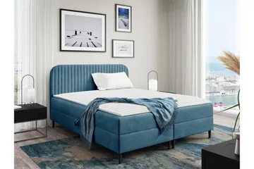 Celestine Förvaringssäng 180x200 cm - Blå - Products - Möbler - Säng - Komplett sängpaket