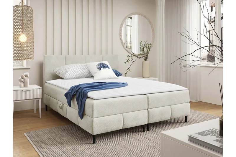 Celestine Förvaringssäng 180x200 cm - Vit - Products - Möbler - Säng - Komplett sängpaket