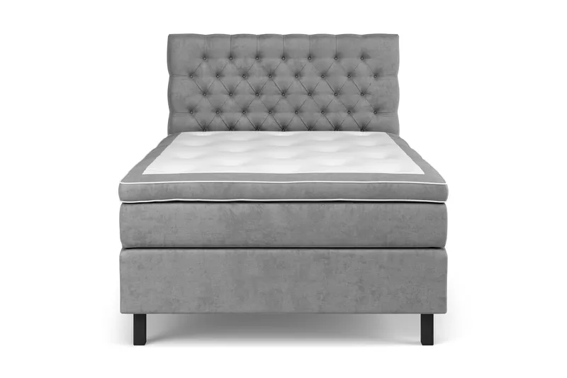 Celine Kontinentalsäng 120x200cm, Grå/Sammet