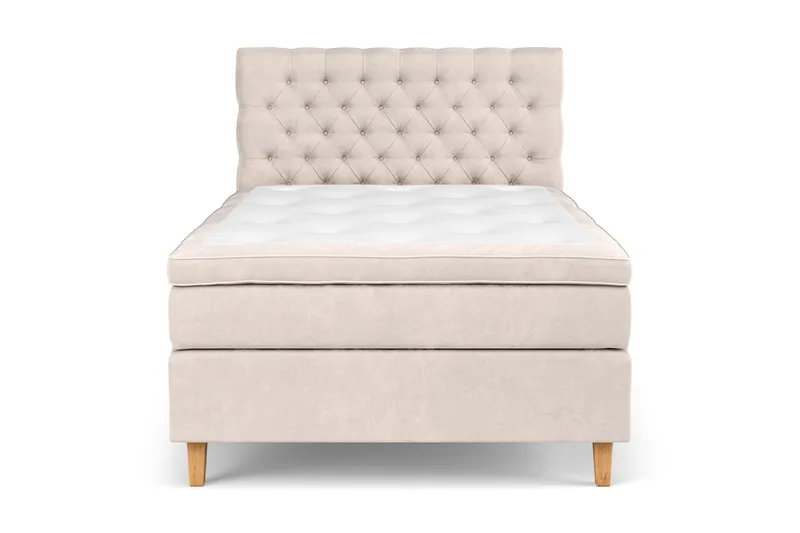 Celine Kontinentalsäng 140x200cm - Beige/Sammet - Products - Möbler - S äng - Kontinentalsäng